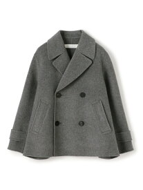 ウールカシミヤダブルフェイス Pコート GALERIE VIE トゥモローランド ジャケット・アウター ピーコート グレー ネイビー【送料無料】[Rakuten Fashion]