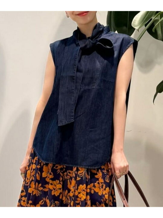 楽天市場】【SALE／30%OFF】コットンセルロースデニム ボウタイ 