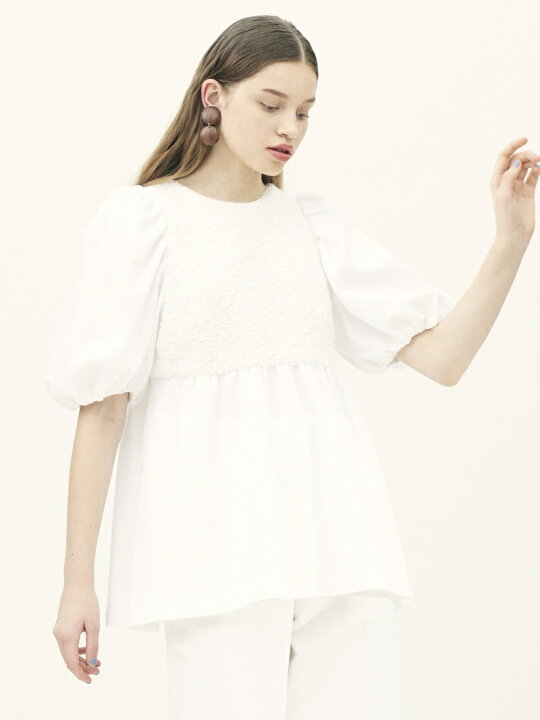 楽天市場】【SALE／30%OFF】ポワンピケ ペプラムブラウス TOMORROWLAND 