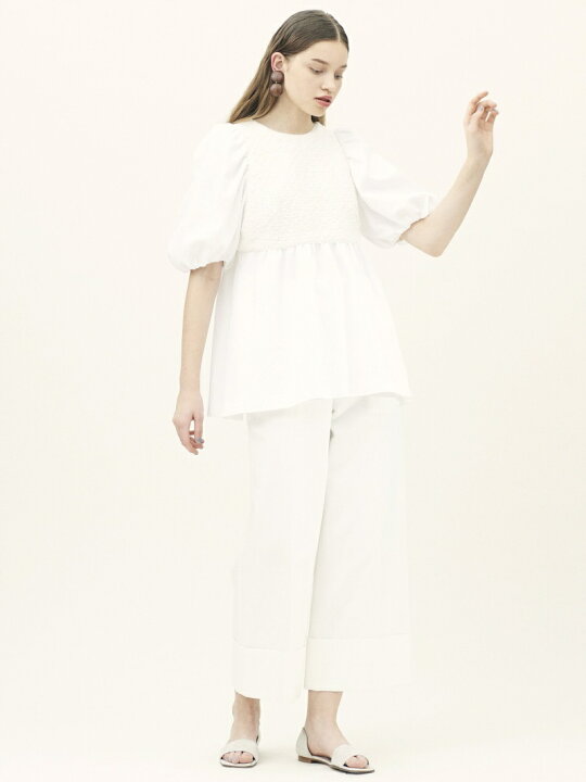 楽天市場】【SALE／30%OFF】ポワンピケ ペプラムブラウス TOMORROWLAND 