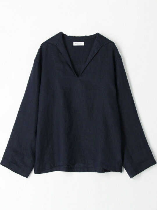 楽天市場】【SALE／40%OFF】リネン セーラーカラーブラウス MACPHEE 