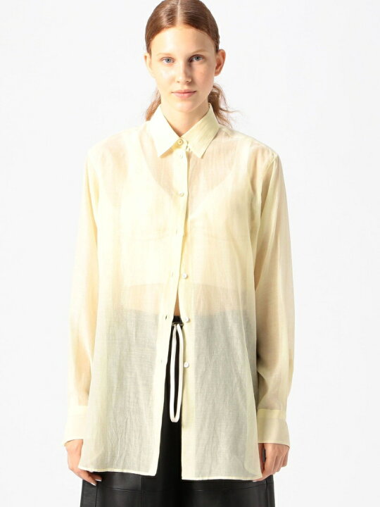 楽天市場】【SALE／50%OFF】コットンシルクリネンボイル ロングシャツ 