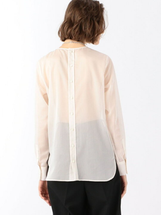 楽天市場】【SALE／30%OFF】シアーローン ノーカラーブラウス EDITION  