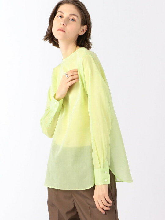 楽天市場】【SALE／30%OFF】シアーローン ノーカラーブラウス EDITION  