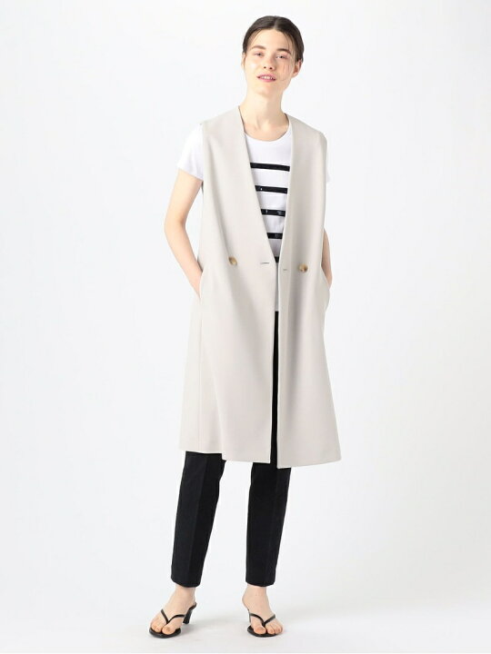 楽天市場】【SALE／30%OFF】ニットジョーゼット ロングジレ 