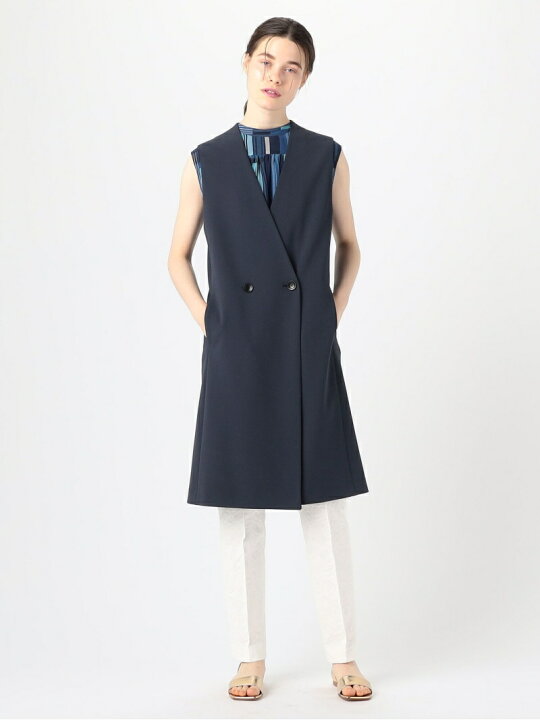 楽天市場】【SALE／30%OFF】ニットジョーゼット ロングジレ Ballsey  