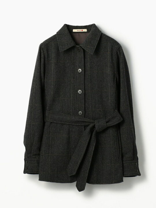 楽天市場】【SALE／50%OFF】ウールヘリンボーンチェック ベルテッド 
