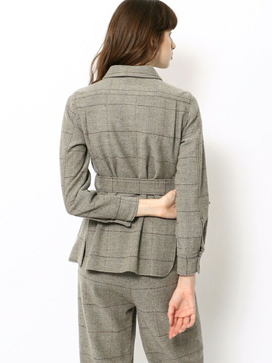 楽天市場】【SALE／50%OFF】ウールヘリンボーンチェック ベルテッド 