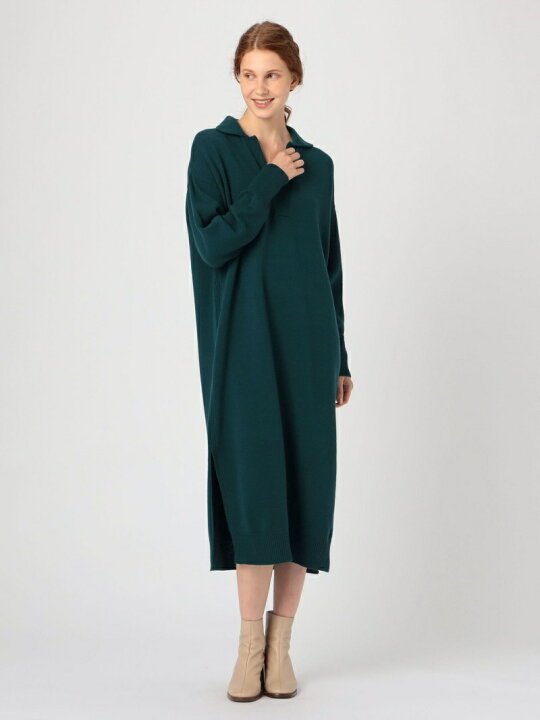 楽天市場】【SALE／50%OFF】プレーンウール スキッパーワンピース 