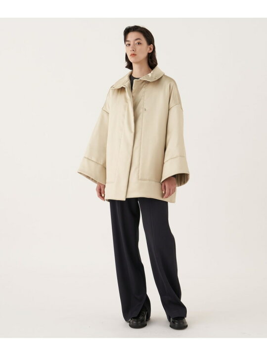 楽天市場】【SALE／40%OFF】レザーライクサテン パデットコート DES 
