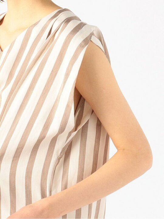 楽天市場】【SALE／40%OFF】エフェクトストライプ Vネックワンピース  