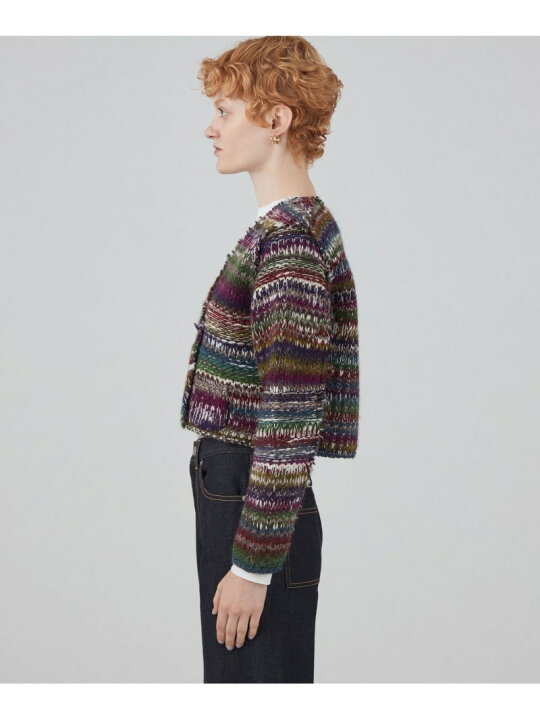 楽天市場】【SALE／40%OFF】ニットボンディング クロップドジャケット 