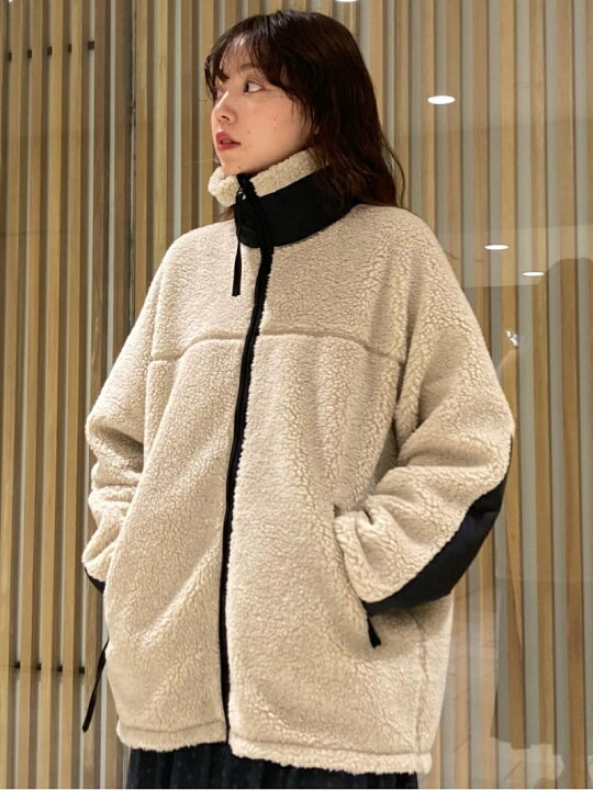 楽天市場】【SALE／40%OFF】ポリエステルアクリルボア ジップアップ 