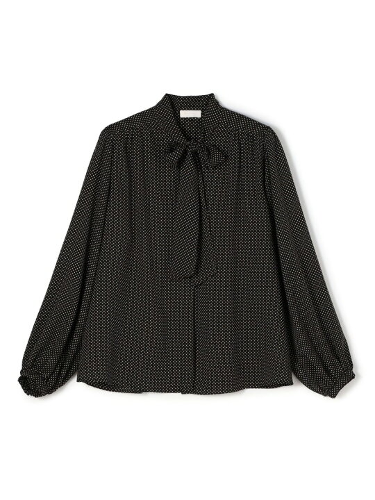楽天市場】【SALE／40%OFF】ミニドットプリント ボウタイブラウス 