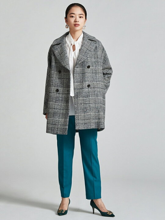 楽天市場】【SALE／40%OFF】ブロークングレンチェック ダブルブレスト 