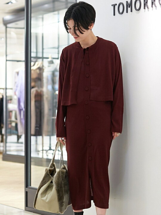 楽天市場】【SALE／40%OFF】ウーステッドウール クルーネックロング 