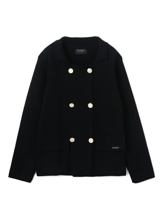 楽天市場】【SALE／40%OFF】Le minor ダブルブレスト ニットジャケット 
