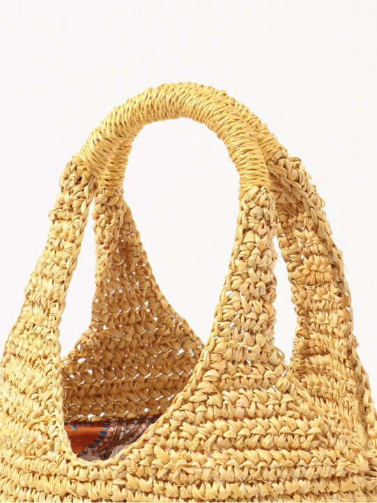 楽天市場】【SALE／40%OFF】SOULEIADO ラフィアミニトートバッグ  