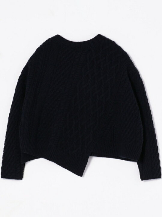 楽天市場】【SALE／30%OFF】ウールナイロンケーブル アシンメトリー 