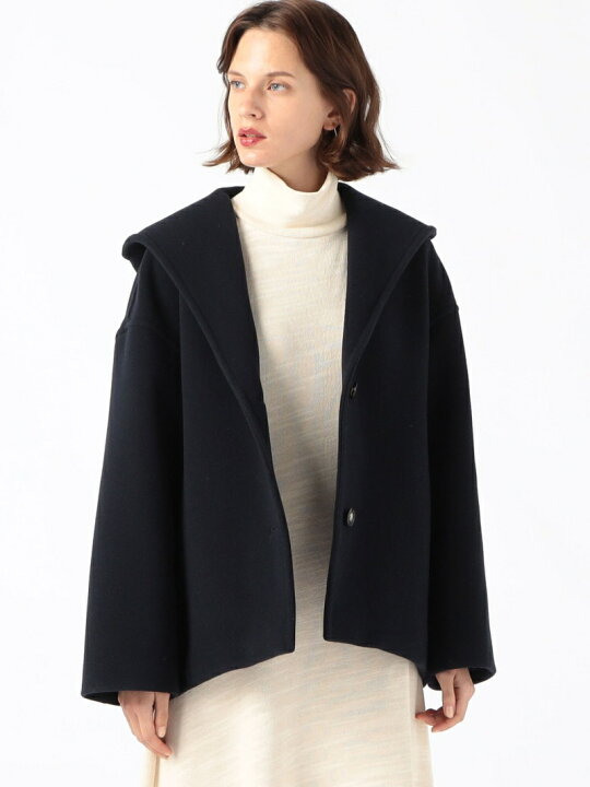 楽天市場】【SALE／40%OFF】ウールダブルモッサ フーデッドショート 