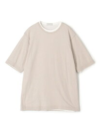 【SALE／69%OFF】ストレッチ天竺 レイヤードTシャツ TOMORROWLAND MEN トゥモローランド トップス カットソー・Tシャツ ネイビー グレー【RBA_E】【送料無料】[Rakuten Fashion]