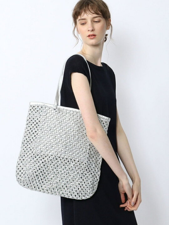楽天市場】【SALE／30%OFF】en shalla レザー メッシュトートバッグ 