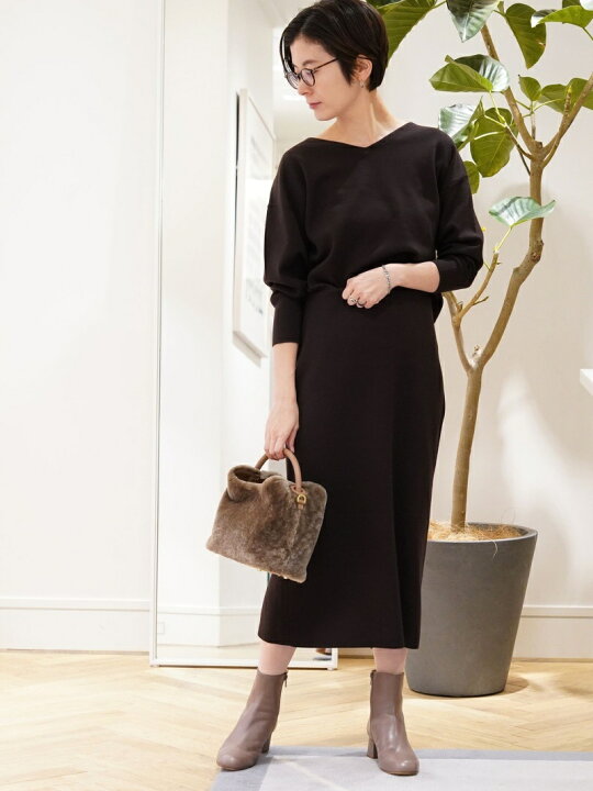 楽天市場】【SALE／40%OFF】ウールスムース Iラインワンピース Ballsey 