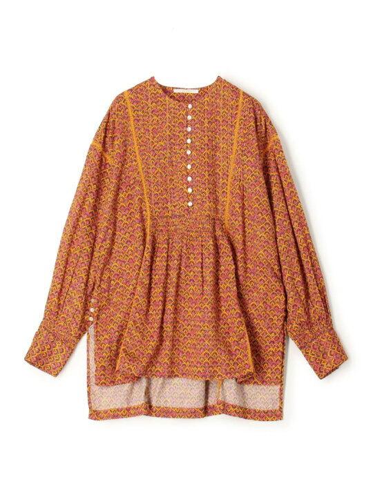 楽天市場】【SALE／50%OFF】コットンプリント チュニックブラウス 