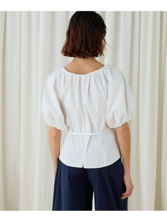 楽天市場】【SALE／40%OFF】ストレッチポプリン ギャザーブラウス DES
