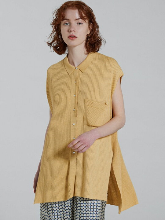 楽天市場】【SALE／50%OFF】リネンコットンリブ シャツプルオーバー 