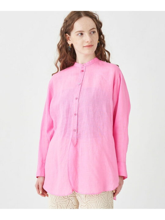 楽天市場】【SALE／30%OFF】リネンラミーバンドカラーシャツ MACPHEE 