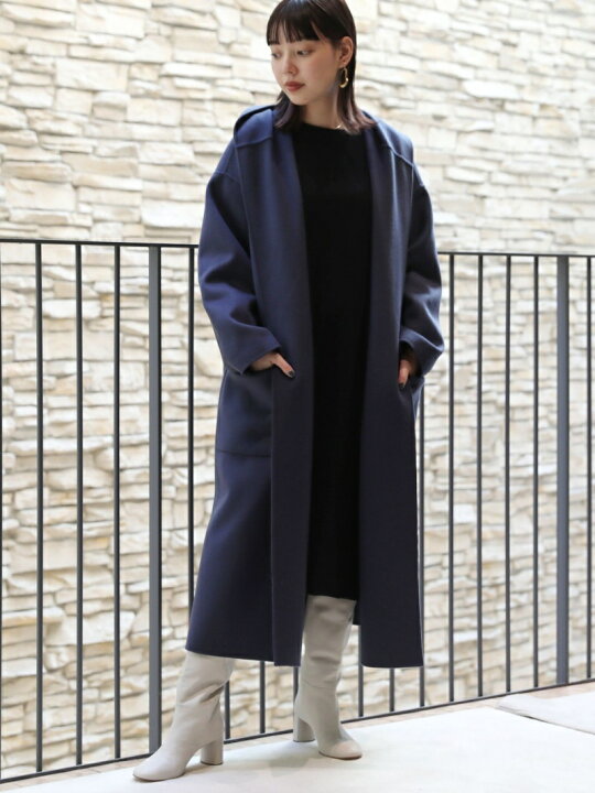 楽天市場】【SALE／30%OFF】ウールダブルフェイス フーデッドコート 