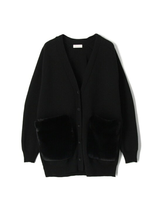 楽天市場】【SALE／40%OFF】ミラノリブ ポケットファーカーディガン 