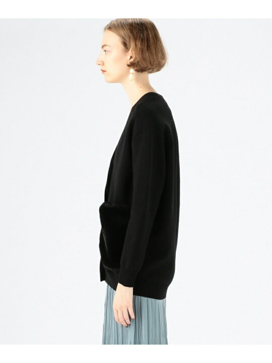 楽天市場】【SALE／40%OFF】ミラノリブ ポケットファーカーディガン 