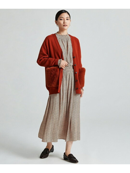 楽天市場】【SALE／40%OFF】ミラノリブ ポケットファーカーディガン 