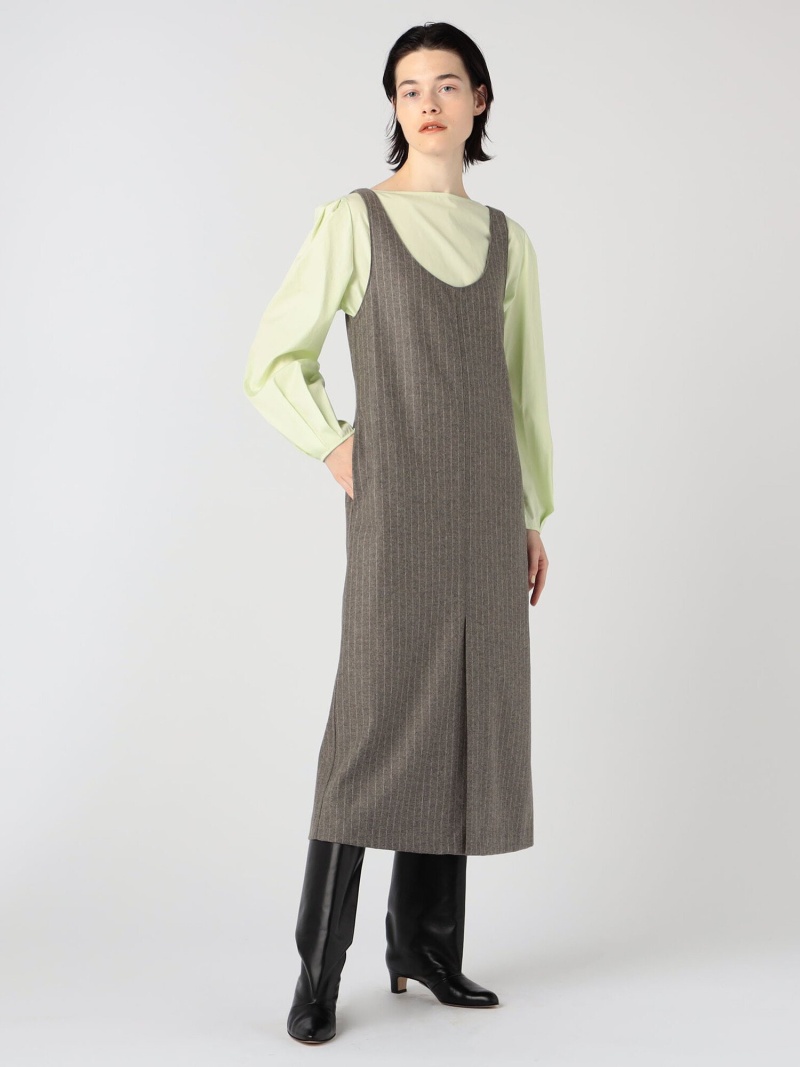 ウールナイロンフランネル　ジャンパースカート　MACPHEE　ジャンパースカート[Rakuten　Fashion]　トゥモローランド　ワンピース・ドレス