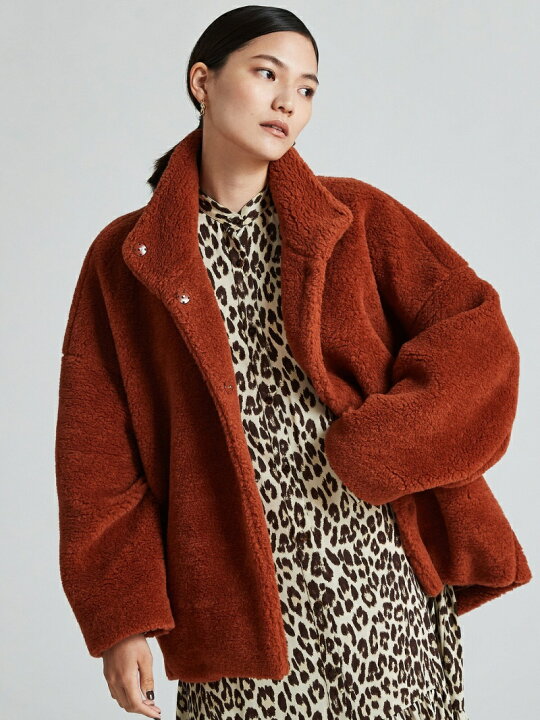 楽天市場】【SALE／30%OFF】ボアスライバー スタンドネックコート  