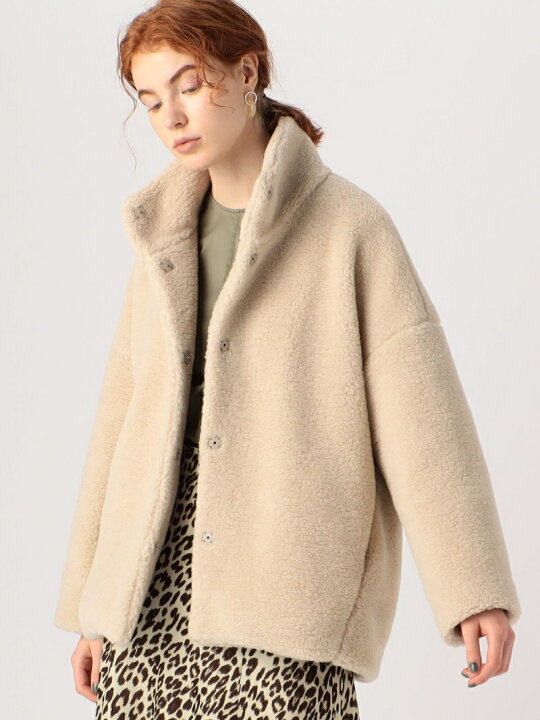 楽天市場】【SALE／30%OFF】ボアスライバー スタンドネックコート  