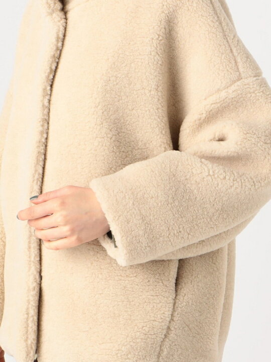楽天市場】【SALE／30%OFF】ボアスライバー スタンドネックコート 