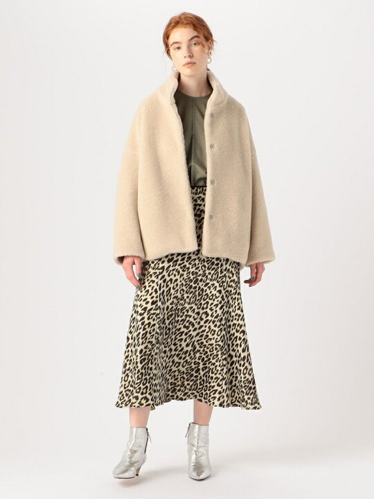 楽天市場】【SALE／30%OFF】ボアスライバー スタンドネックコート  