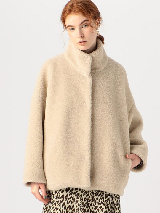 楽天市場】【SALE／30%OFF】ボアスライバー スタンドネックコート 