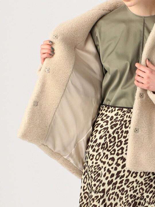 楽天市場】【SALE／30%OFF】ボアスライバー スタンドネックコート  