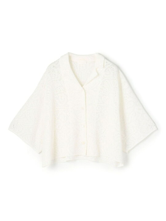 楽天市場】【SALE／40%OFF】シースルークロシェ オープンカラーニット 