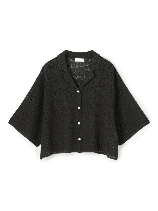楽天市場】【SALE／40%OFF】シースルークロシェ オープンカラーニット 