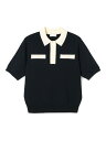 ストレッチタックドット ポロプルオーバー Ballsey トゥモローランド トップス ニット ネイビー ホワイト【送料無料】…