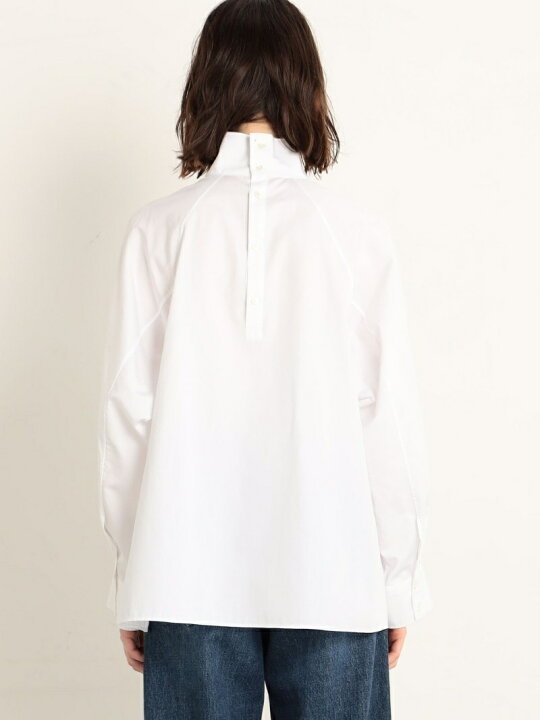 楽天市場】【SALE／40%OFF】コットングログラン ハイネックブラウス 