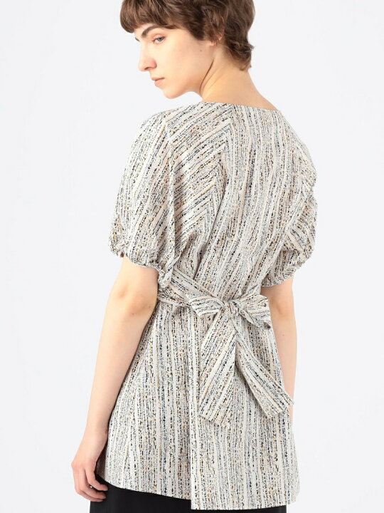 楽天市場】【SALE／50%OFF】メランジストライププリント カシュクール 
