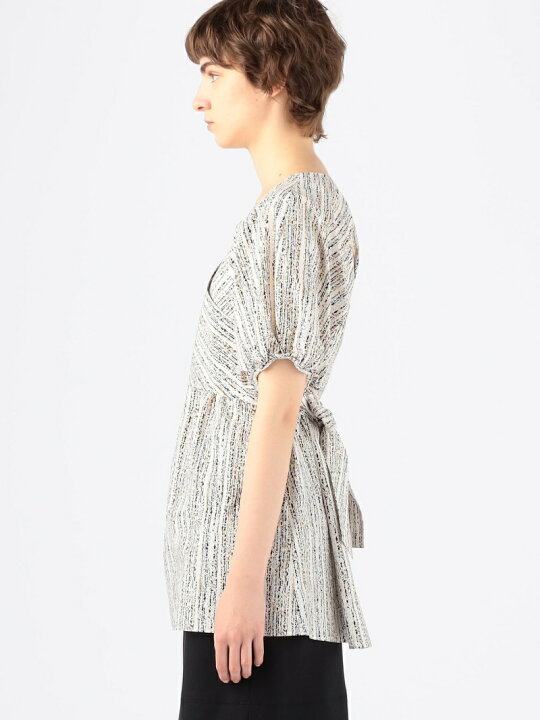 楽天市場】【SALE／50%OFF】メランジストライププリント カシュクール 