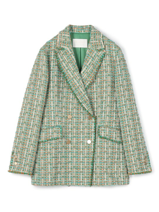 楽天市場】【SALE／40%OFF】ミックスツイード フリンジテーラード 