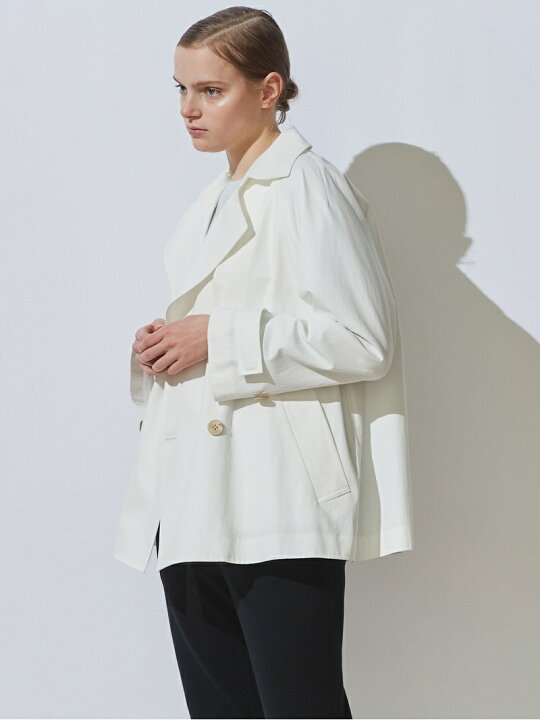 楽天市場】【SALE／30%OFF】パウダーコットンツイル ショートトレンチ 